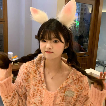 Αυτί κουνελιού φουρκέτα για κορίτσια Αξεσουάρ μαλλιών για Halloween Χαριτωμένο κλιπ φουρκέτα θηρίο Αυτί θηριού Διαδίκτυο Celebrant καπέλο μαλακό κορίτσι αξεσουάρ μαλλιών