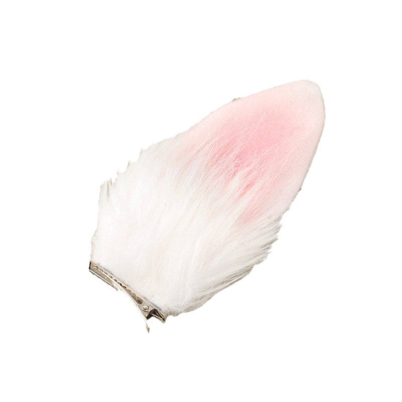 Triušio ausies segtuko mergaitėms skirti plaukų aksesuarai, mieli Helovino segtuko segtukai, žvėries ausys, interneto šventės galvos apdangalai, minkšti mergaitėms skirti plaukų aksesuarai