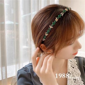 Νέο στυλ, ελαφριά, πολυτελής χειροποίητη κορδέλα μαλλιών με χάντρες, εξαιρετική, μπλε, βαθιά θάλασσα, στρας, υψηλής ποιότητας, γαλλικό στυλ, ρετρό κορδέλα για δεξιώσεις, αξεσουάρ μαλλιών