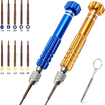 Преносима отвертка за очила за ремонт на очила, комплект от 13 многофункционални прецизни отвертки