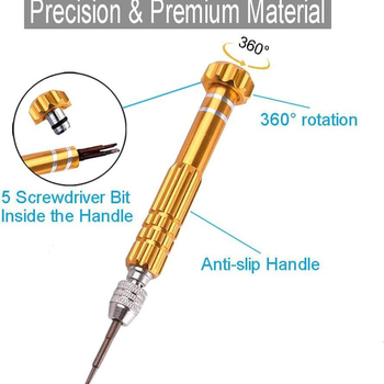 Преносима отвертка за очила за ремонт на очила, комплект от 13 многофункционални прецизни отвертки