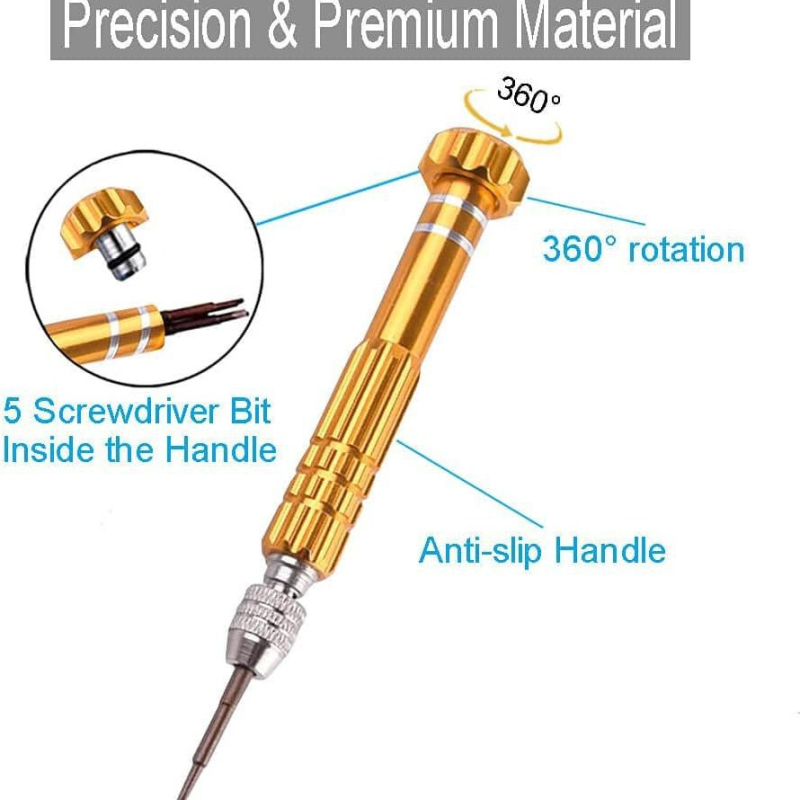 Преносима отвертка за очила за ремонт на очила, комплект от 13 многофункционални прецизни отвертки
