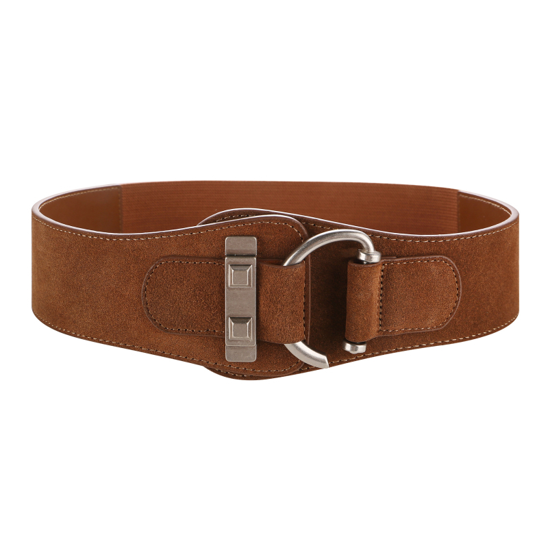 2024 m. moteriškas aukštos kokybės matinio atspalvio, viskoelastinio džinsinio sijono dekoratyvinis diržas, skirtas moterims, pagamintas iš natūralios odos.