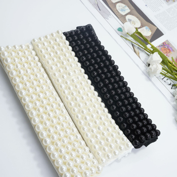 Jauns piecu rindu roku darbs nagu pērļu augstas klases grezns, izsmalcināts viltus apkaklis, sieviešu universāls modes aksesuārs, ārējās tirdzniecības karstā izpārdošana