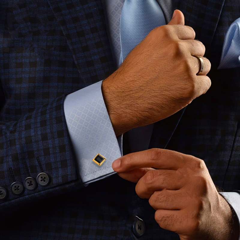 Prekogranična veleprodaja manžeta od francuskog nehrđajućeg čelika, kreativne manžete, pristupačni luksuzni držač za muška odijela i košulje vrhunskog kvaliteta