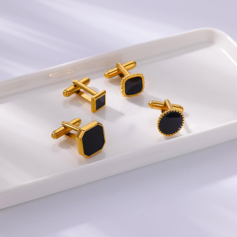 Prekogranična veleprodaja manžeta od francuskog nehrđajućeg čelika, kreativne manžete, pristupačni luksuzni držač za muška odijela i košulje vrhunskog kvaliteta