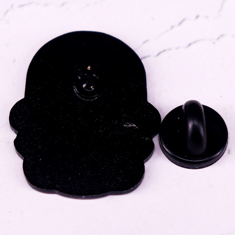 Insignă emailată cu craniu de zahăr neon, bijuterii cadou pentru Ziua Morților