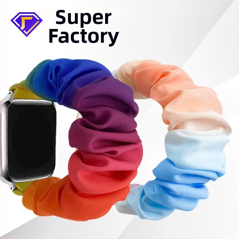 Gradiento spalva tinka „iWatch“, „Apple Watch“ dirželiui, plaukų juostai, „Samsung“ 20 mm sportiniam storosios žarnos dirželiui, austam mados modeliui.