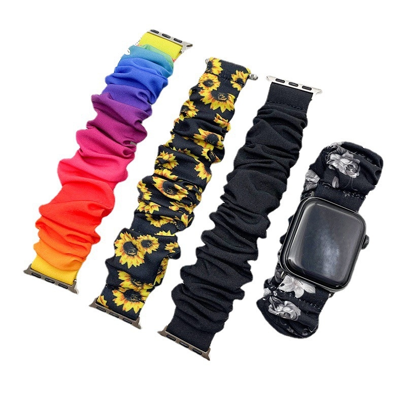 Gradiento spalva tinka „iWatch“, „Apple Watch“ dirželiui, plaukų juostai, „Samsung“ 20 mm sportiniam storosios žarnos dirželiui, austam mados modeliui.