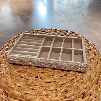 Κουτί φινιρίσματος κοσμημάτων μεγάλης χωρητικότητας, ελαφρύ, πολυτελές κουτί κοσμημάτων, σκουλαρίκια, δαχτυλίδι, κολιέ, κουτί αποθήκευσης διαμαντιών