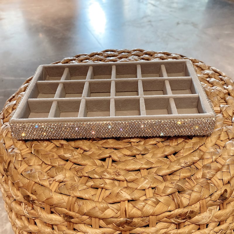 Didelės talpos skyriaus papuošalų apdailos dėžutė, lengva, prabangi papuošalų dėžutė, namų vitrina, auskarai, žiedai, karoliai, deimantų laikymo dėžutė