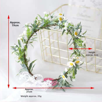 2023 διασυνοριακά για την Ευρώπη και τις Ηνωμένες Πολιτείες δημοφιλής κορδέλα με τριαντάφυλλο Mori ρετρό νυφικό στεφάνι κόμμωσης για γυναίκες χονδρικής