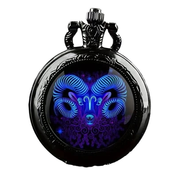 Krāsains raksts, vidēja izmēra kabatas pulkstenis, vintage atlokāms vāks, dekoratīvs kaklarotas pulkstenis, personalizēts, moderns kvarca pulkstenis, pārrobežu izskats vīriešiem un sievietēm studentiem.