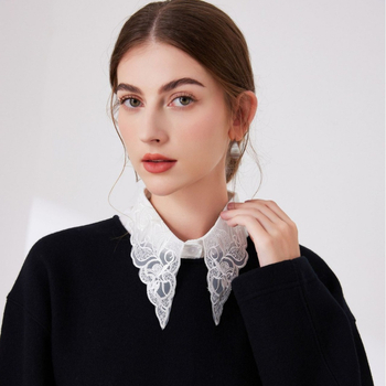 Διακοσμητικό κολάρο με δαντέλα και μυτερό γιακά γαλλικού σχεδιασμού, διακοσμητικό κολάρο υψηλής ποιότητας, ψεύτικο κολάρο, χονδρική πώληση