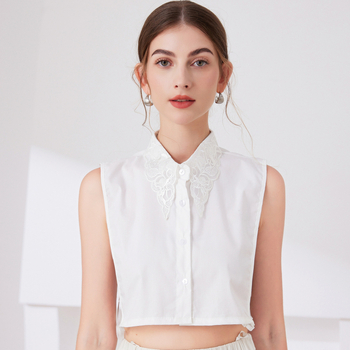 Διακοσμητικό κολάρο με δαντέλα και μυτερό γιακά γαλλικού σχεδιασμού, διακοσμητικό κολάρο υψηλής ποιότητας, ψεύτικο κολάρο, χονδρική πώληση