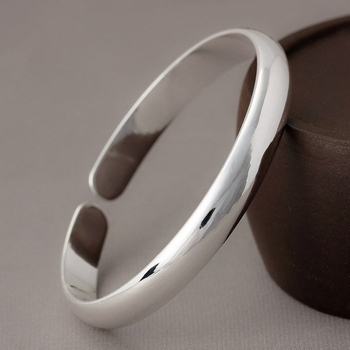 9999 hõbedane avatud sile keiserliku konkubiini hõbedane käevõru lihtne moodne sile hõbedane käevõru naiste käevõru tehasepood