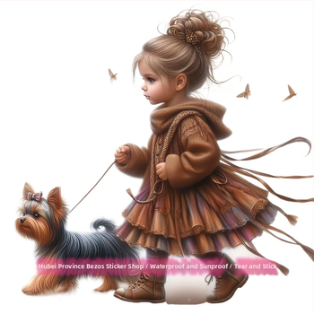 A18 Χαριτωμένο Αγαπημένο Moe Μωρό και Moe Κατοικίδιο Σκύλος Ζεστό Αυτοκόλλητο Υπνοδωμάτιο Παιδικό Δωμάτιο Διακόσμηση Τοίχου Αυτοκόλλητο Ντουλάπα