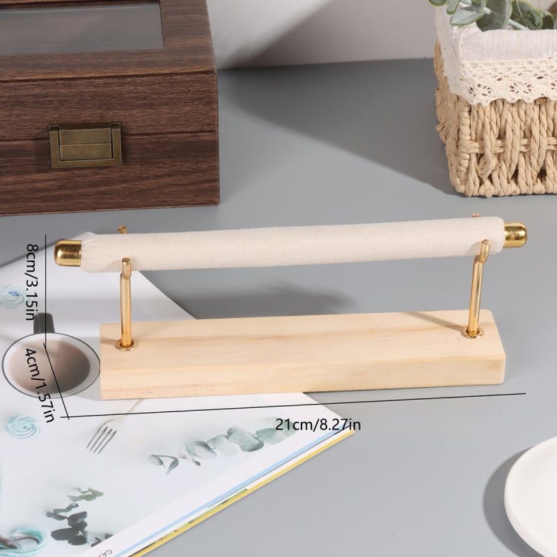 Suport de bijuterii Design, suport detașabil în trepte, bej, suport de depozitare detașabil, suport de depozitare pentru inele de bijuterii, suport de bijuterii