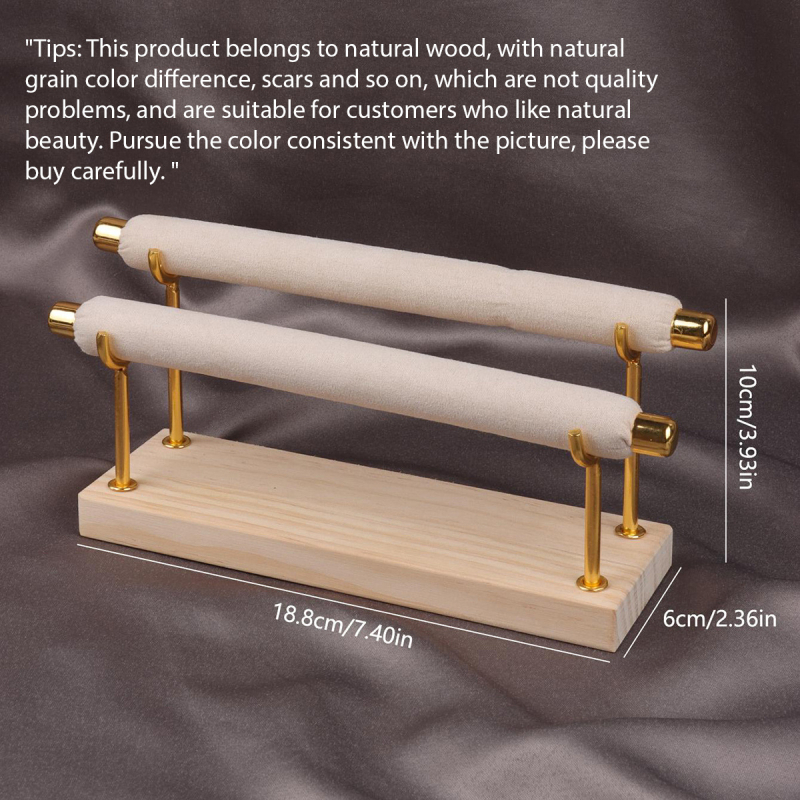 Suport de bijuterii Design, suport detașabil în trepte, bej, suport de depozitare detașabil, suport de depozitare pentru inele de bijuterii, suport de bijuterii