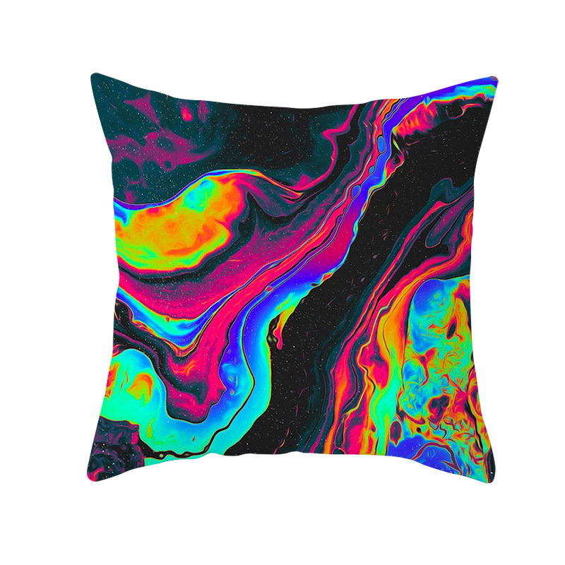 Pernă decorativă Amazon Home, en-gros, 2023, scandinavă, cu linii aurii, peisaj geometric, față de pernă cu piele de piersică