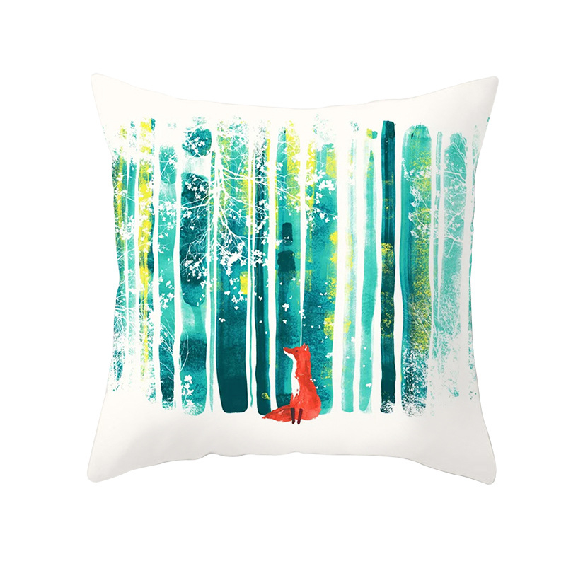 Pernă decorativă Amazon Home, en-gros, 2023, scandinavă, cu linii aurii, peisaj geometric, față de pernă cu piele de piersică