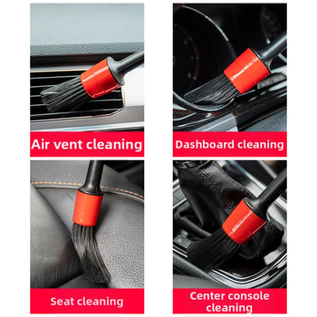 Automobilio šepetys, automobilių plovimo priežiūros tarpų šepetys, automobilio oro kondicionieriaus išleidimo angos šepetys, 5 dalių rinkinys, daugiafunkcis valymo šepetys salonui