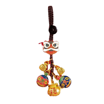 Μπρελόκ αυτοκινήτου Εθνική τσάντα χορού λιονταριού παλίρροιας κρεμαστή χρυσή τσάντα καταπίνοντας το θηρίο Θεός του πλούτου κρεμαστό κόσμημα μπρελόκ αξεσουάρ κρεμαστά στολίδια