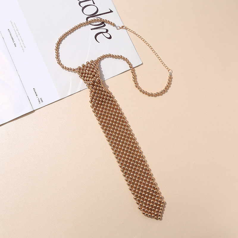 Prancūziško stiliaus kaklaraištis su JK marškinių kostiumu, trumpais aksesuarais, elegantiškas temperamentingas INS stiliaus perlų kaklaraištis