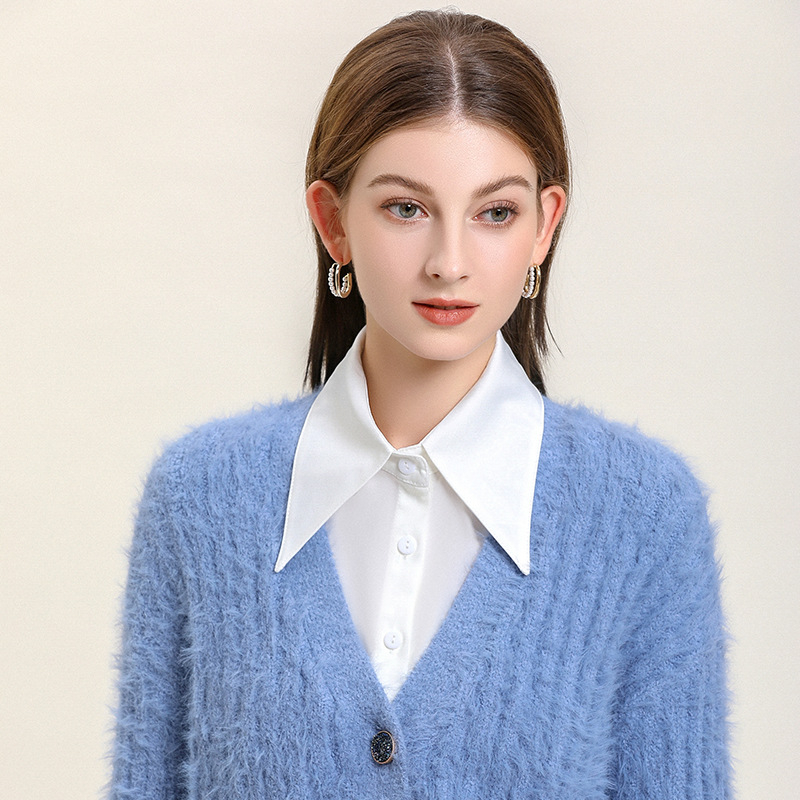 Korėjietiška dekoratyvinė netikra apykaklė moterims rudens ir žiemos nauja universali graži marškinių apykaklė su nėriniuota netikra apykakle, tarpvalstybinė gamintojo didmeninė prekyba