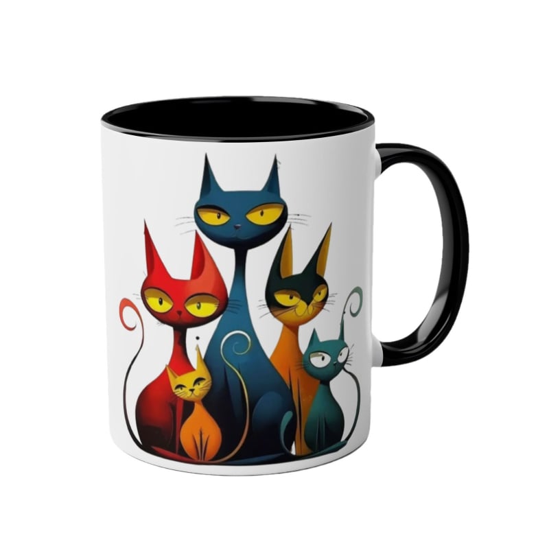 Διασυνοριακό Εξωτερικό Εμπόριο Νέα Προϊόντα Γάτες Λάτρεις Δώρο Γενεθλίων Κούπα Καφέ Κεραμικό Κύπελλο Κύπελλο Νερού Γάτας
