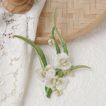 Siuvinėtos falenopsės lipdukai audiniams, kiniško stiliaus senovinio stiliaus „pasidaryk pats“ lipdukai audiniams, Han dinastijos krepšiai, drabužių dėmių taisymas ir lyginimas 10446