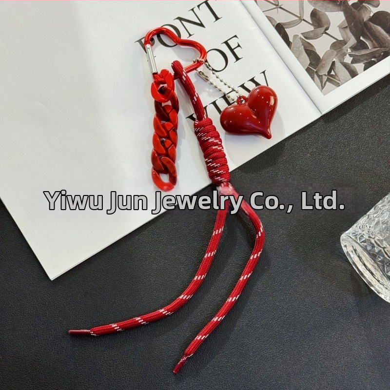 Cezhraničný horúci výpredaj Miu Series Angola Red Love Braided Lane Keychain Mouse Bag Decorative Pendant Trendy