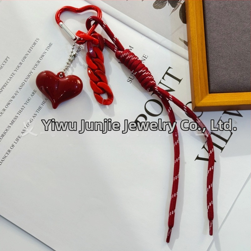 Cezhraničný horúci výpredaj Miu Series Angola Red Love Braided Lane Keychain Mouse Bag Decorative Pendant Trendy