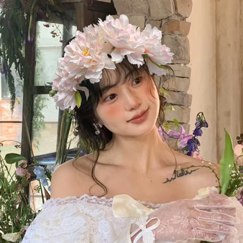 Νέα κορδέλα μαλλιών Big Peony για γυναίκες, άνοιξη και καλοκαίρι 2025, υψηλής ποιότητας αξεσουάρ, με φρέσκα λουλούδια και κορδέλα νύφης για γυναίκες