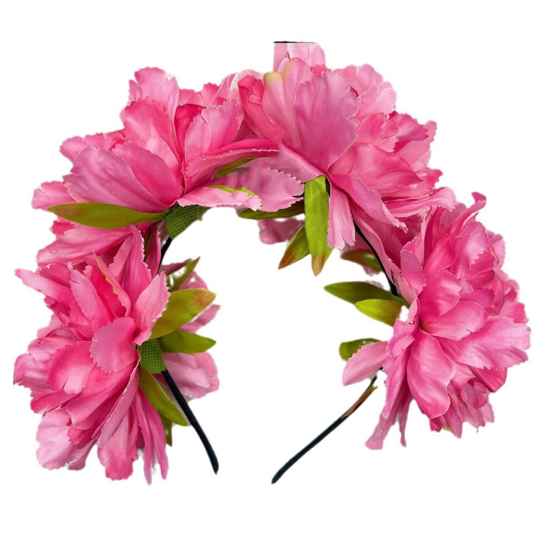 2025 m. pavasario ir vasaros naujas didelis bijūnų galvos juosta su aukštu galvos apdangalu, aukštos kokybės aksesuarai, Naujųjų metų šviežios gėlės, nuotakos galvos juosta moterims