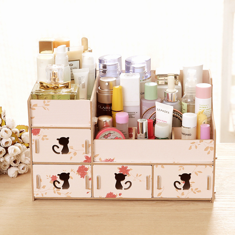 Μεγάλο κουτί αποθήκευσης για γάτες Factory Mixiuer 213 για γάτες, ξύλινο κουτί καλλυντικών