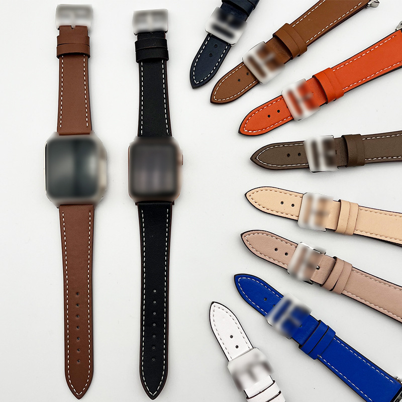 Za Apple S10 sat s iWatch8 Hermes Buckle Leather Apple watch753se Generation 46mm Women