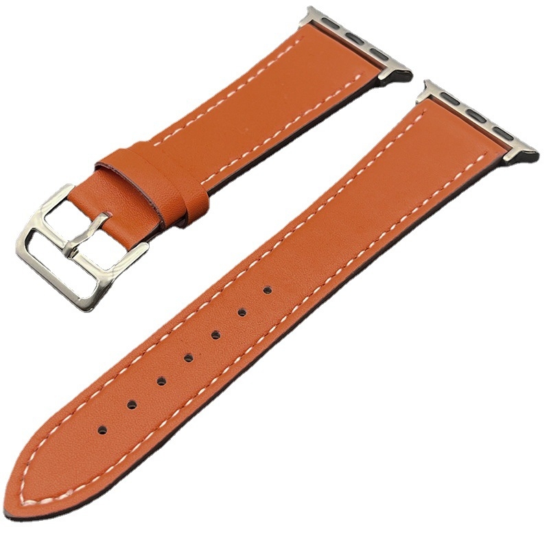 Za Apple S10 sat s iWatch8 Hermes Buckle Leather Apple watch753se Generation 46mm Women