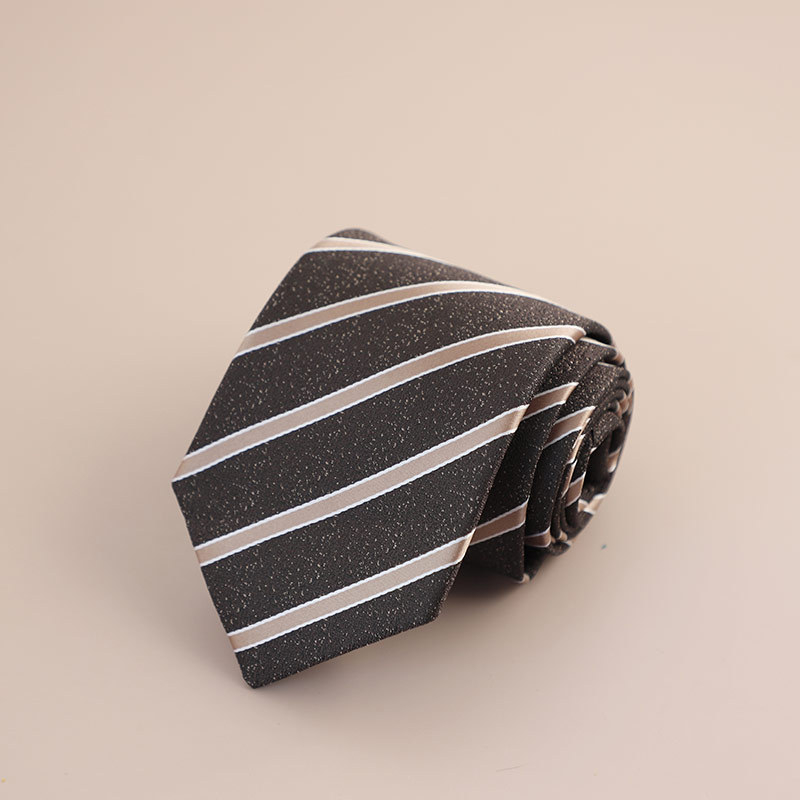 Veľkoobchod s továrňou, retro kórejský štýl, 8CM, formálne oblečenie, hnedá kravata, pánske obchodné, profesionálne, ručne vyrobené, cezhraničné
