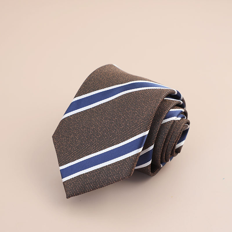 Veľkoobchod s továrňou, retro kórejský štýl, 8CM, formálne oblečenie, hnedá kravata, pánske obchodné, profesionálne, ručne vyrobené, cezhraničné