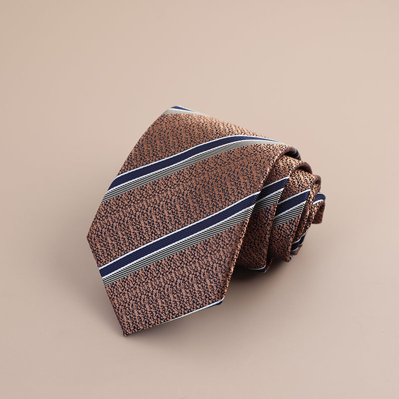 Veľkoobchod s továrňou, retro kórejský štýl, 8CM, formálne oblečenie, hnedá kravata, pánske obchodné, profesionálne, ručne vyrobené, cezhraničné
