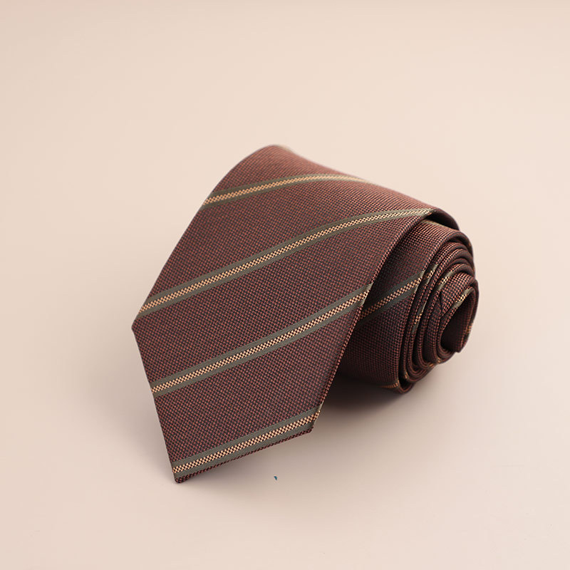 Veľkoobchod s továrňou, retro kórejský štýl, 8CM, formálne oblečenie, hnedá kravata, pánske obchodné, profesionálne, ručne vyrobené, cezhraničné