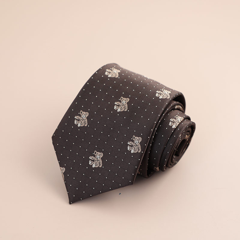 Veľkoobchod s továrňou, retro kórejský štýl, 8CM, formálne oblečenie, hnedá kravata, pánske obchodné, profesionálne, ručne vyrobené, cezhraničné