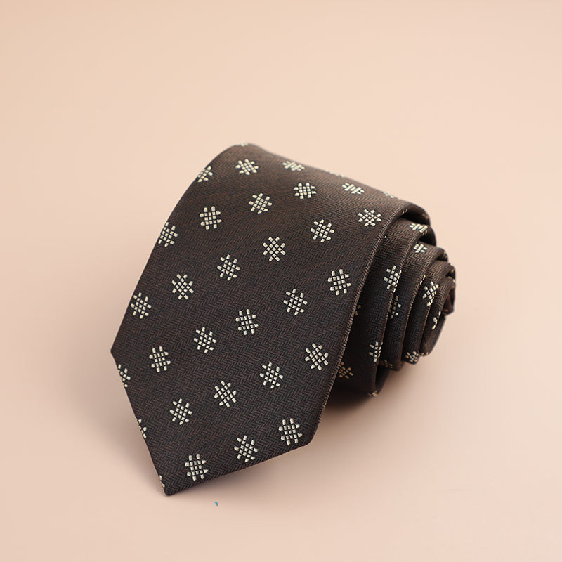 Veľkoobchod s továrňou, retro kórejský štýl, 8CM, formálne oblečenie, hnedá kravata, pánske obchodné, profesionálne, ručne vyrobené, cezhraničné