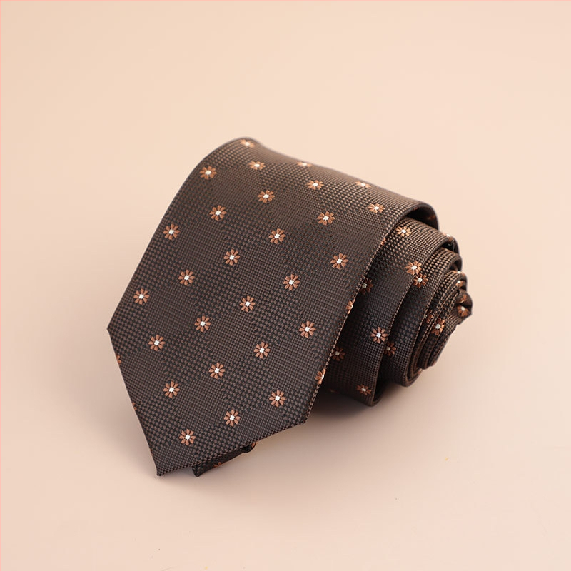 Veľkoobchod s továrňou, retro kórejský štýl, 8CM, formálne oblečenie, hnedá kravata, pánske obchodné, profesionálne, ručne vyrobené, cezhraničné