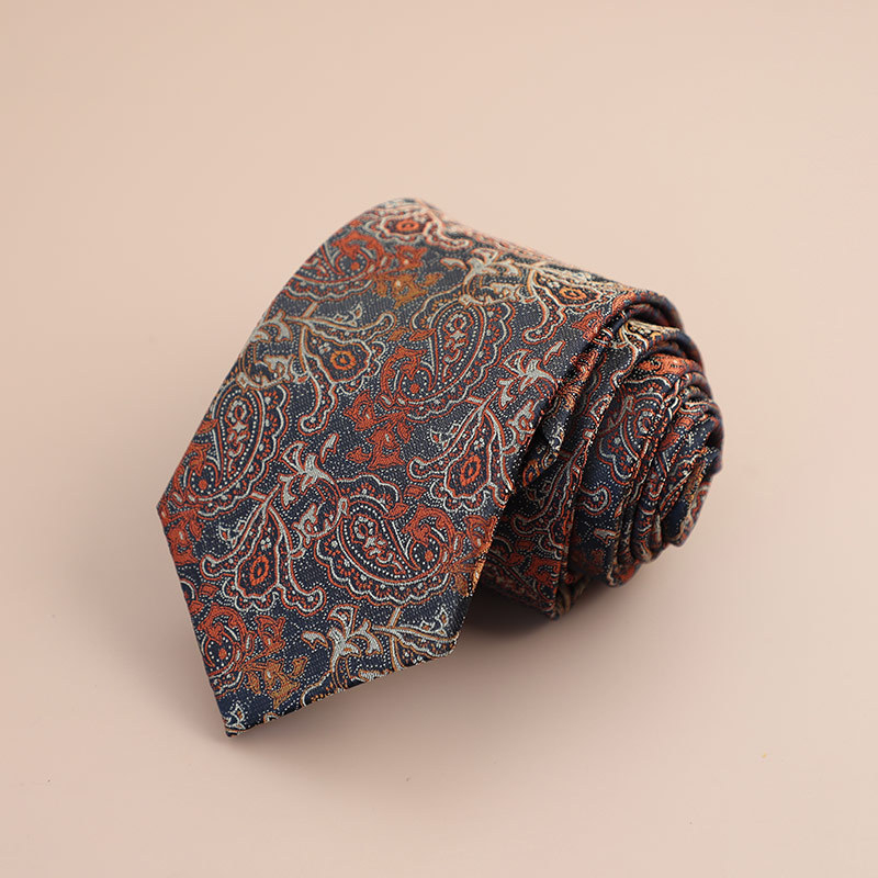 Veľkoobchod s továrňou, retro kórejský štýl, 8CM, formálne oblečenie, hnedá kravata, pánske obchodné, profesionálne, ručne vyrobené, cezhraničné