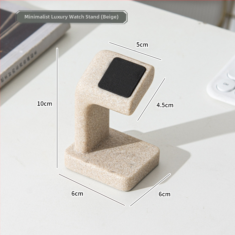 Paprastas, lengvas, prabangus darbalaukio C laikrodžių laikiklis, papuošalai, laikrodžių demonstravimo stovas, dervos namų papuošalų didmeninė prekyba