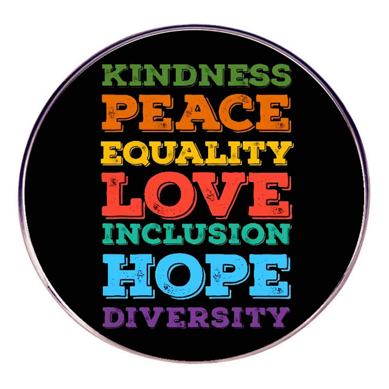 Rahu, armastus, salliv, võrdne mitmekesisus, pross, inglise rinnamärk, metallisulamist rinnamärgi aksessuaarid