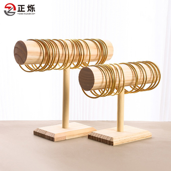 Tömörfa karkötőtartó, karkötőóra, ékszerkiállító állvány, hajgyűrű, fejpánt, ékszertartó, kellékek