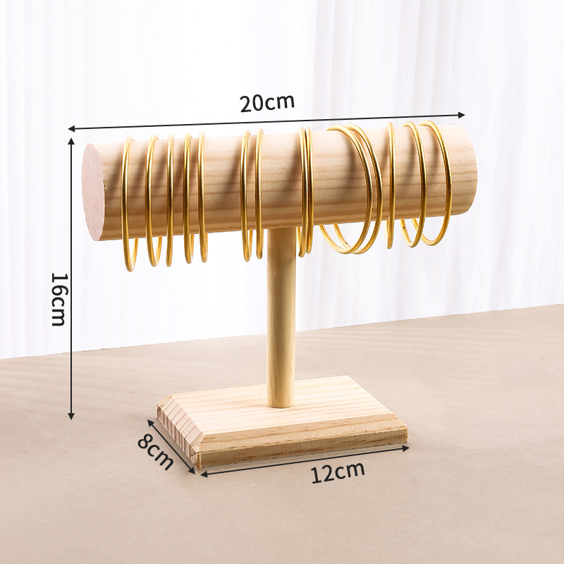 Tömörfa karkötőtartó, karkötőóra, ékszerkiállító állvány, hajgyűrű, fejpánt, ékszertartó, kellékek